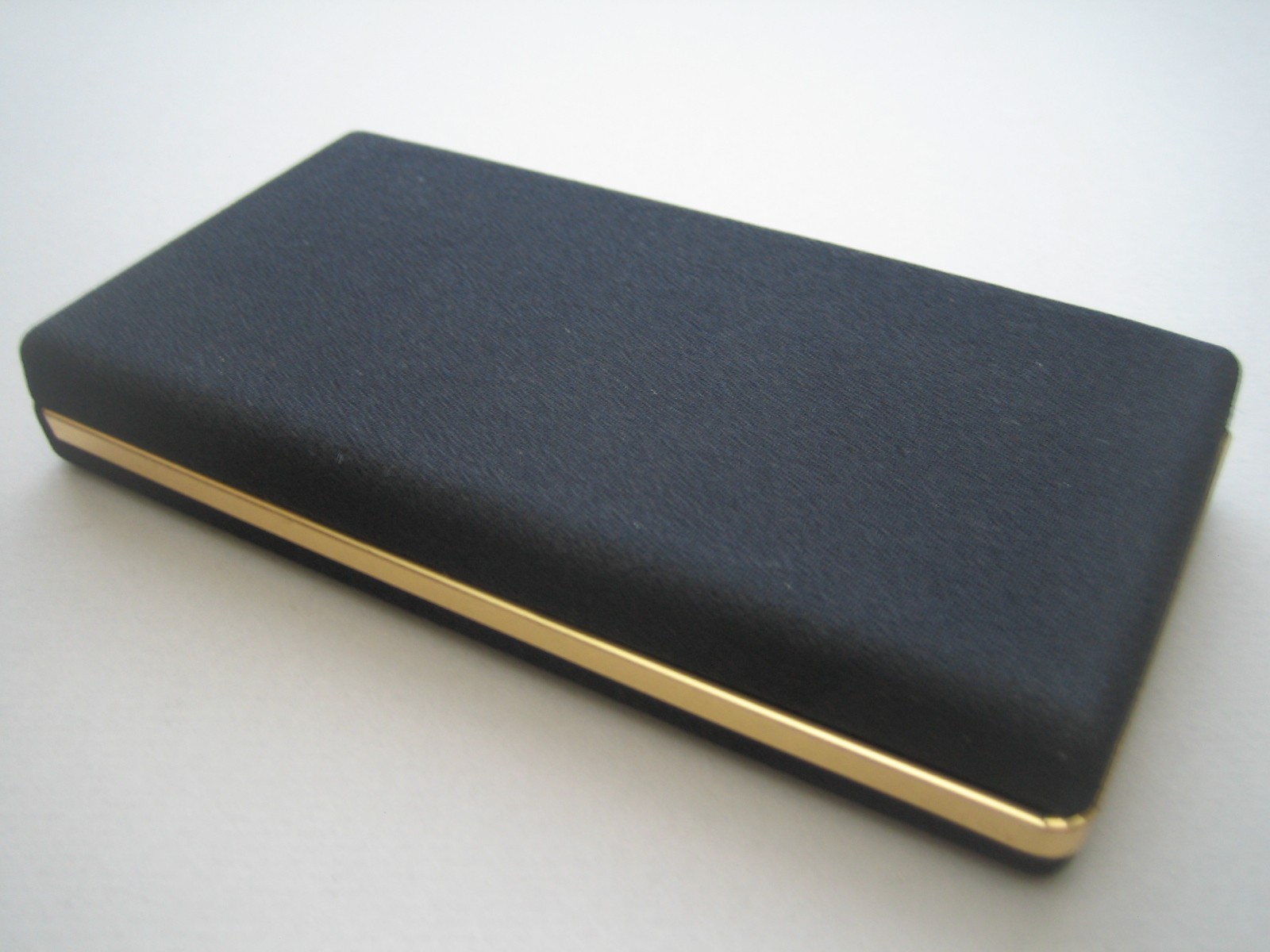 VINTAGE CASINI DIAMONIDES BLACK LINEN BOX