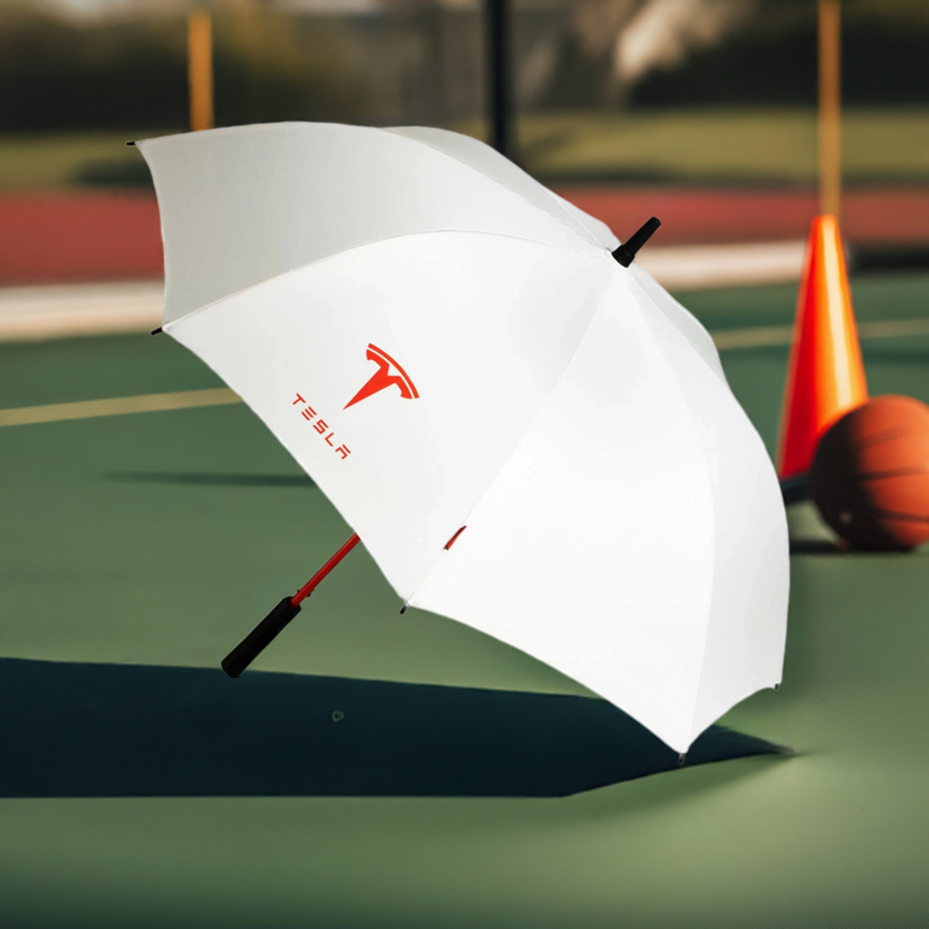 TESLA Umbrella Accessories Model S 3 X Y Windproof Automatic Anti-UV White Red
