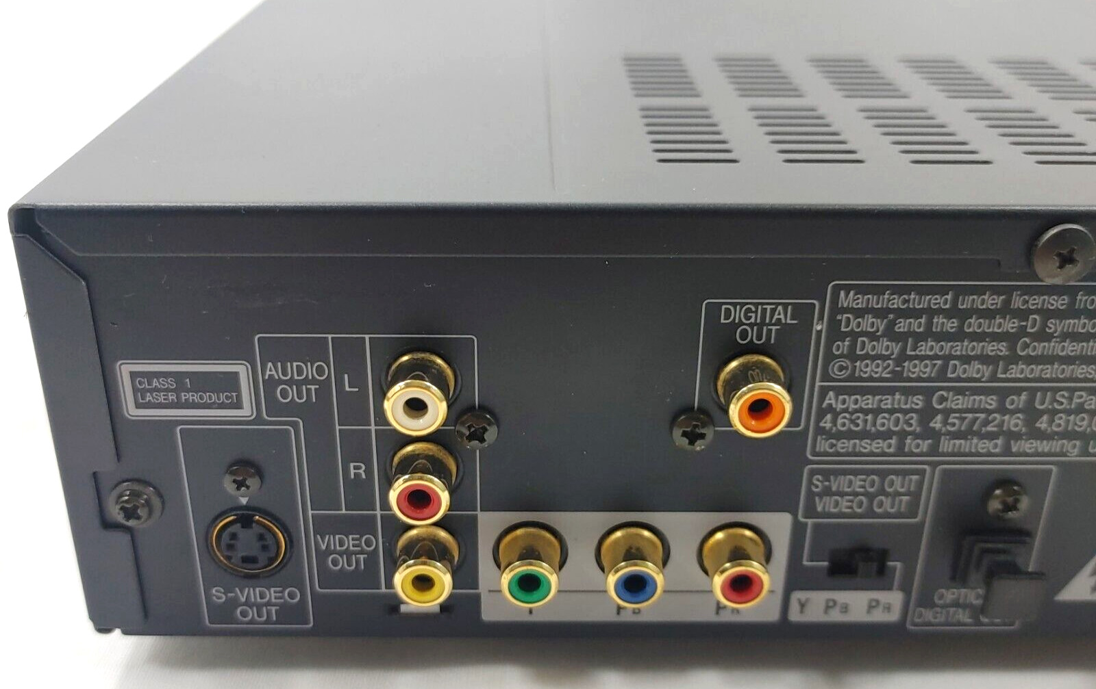 Sharp DV600U DVD Player Dolby Digital (AC-3) /DTS Ready