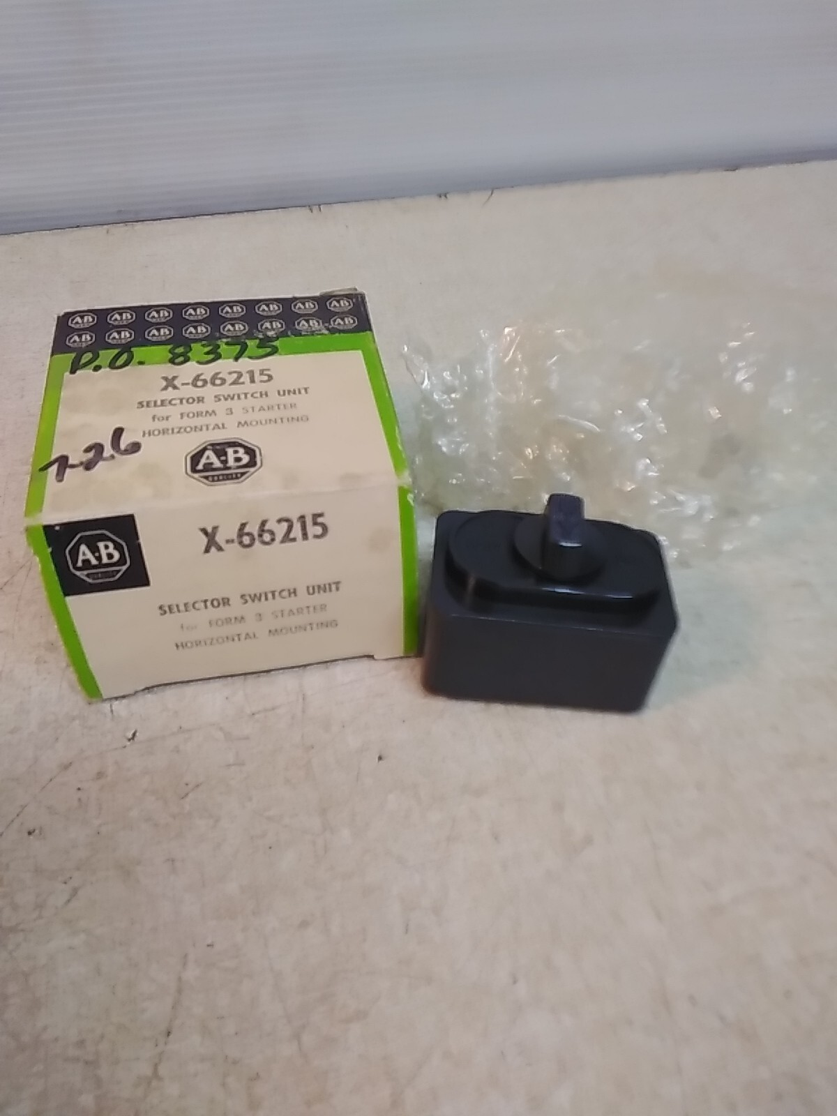 Allen-Bradley X-66215 Selector Switch Unit For Form 3 Starter