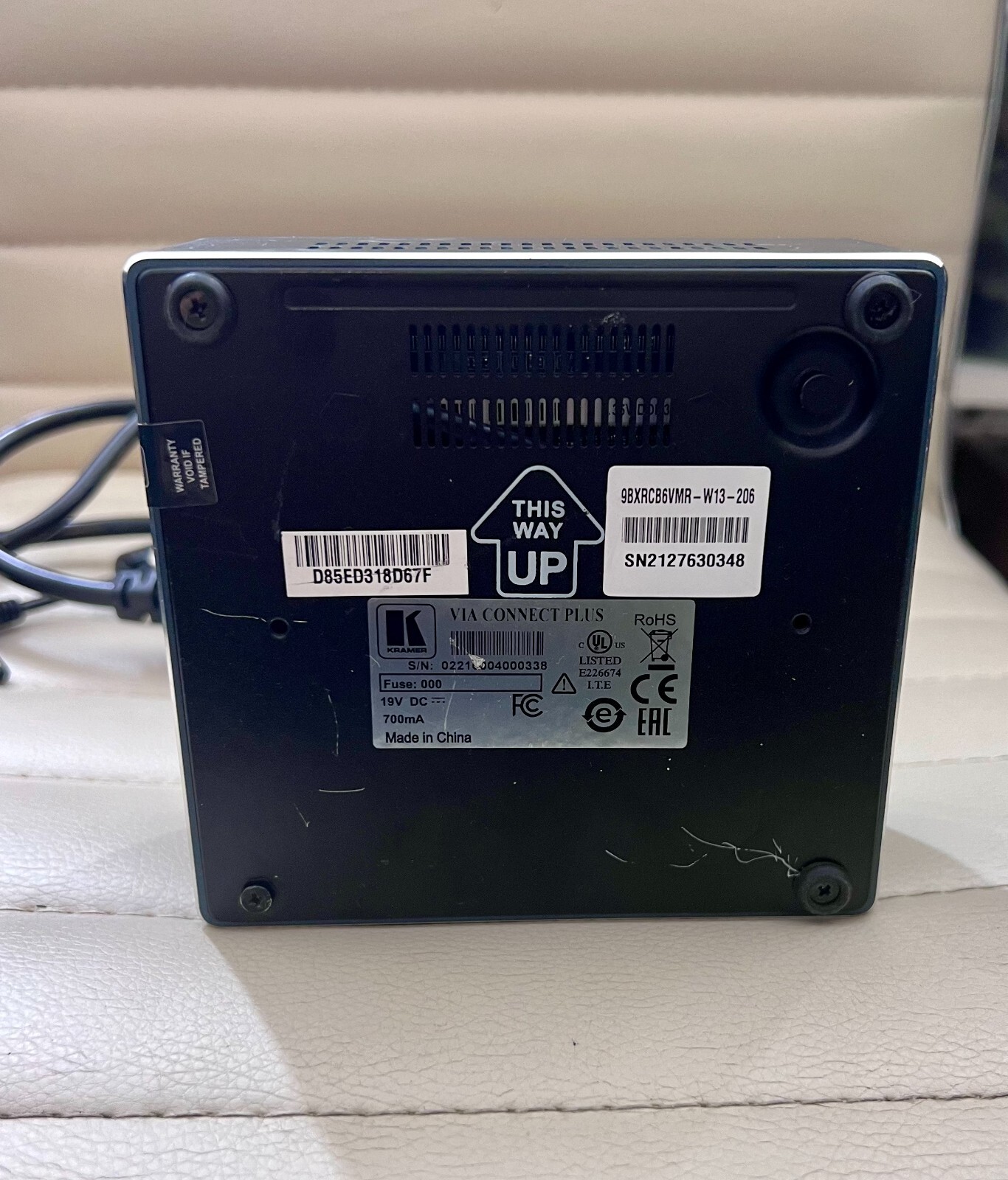 Kramer VIA Connect PLUS Wired & Wireless Presentation Hub with adapter
