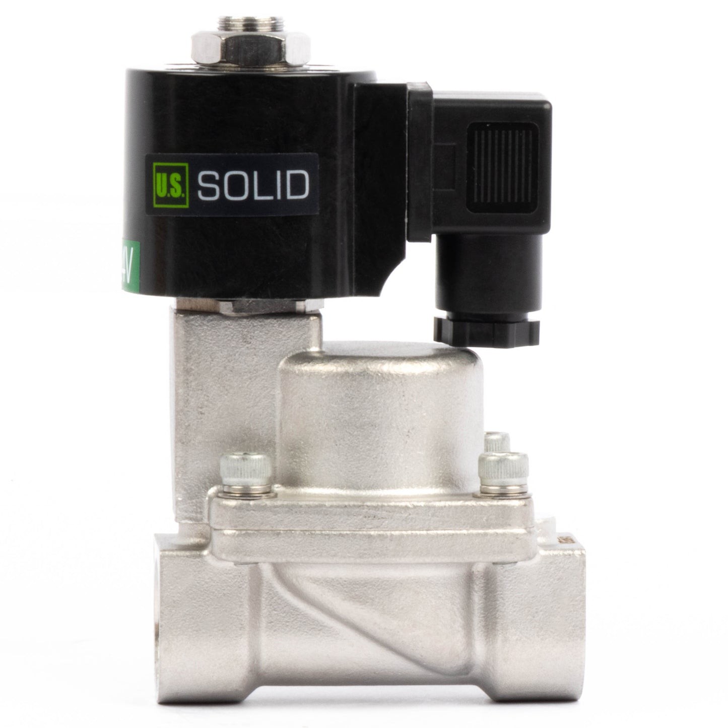 U.S. Solid 3/4" High Temperature Solenoid Valve Stainless Steel 24V DC 725 PSI