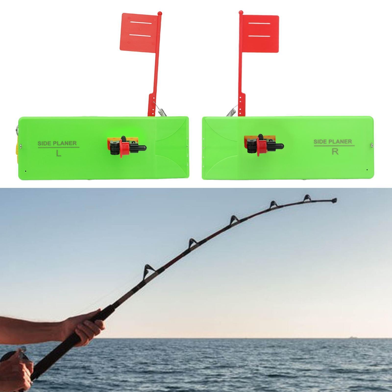 Fishing Planer Board Side Planer with Spring Flag System Fishing Tool Snap