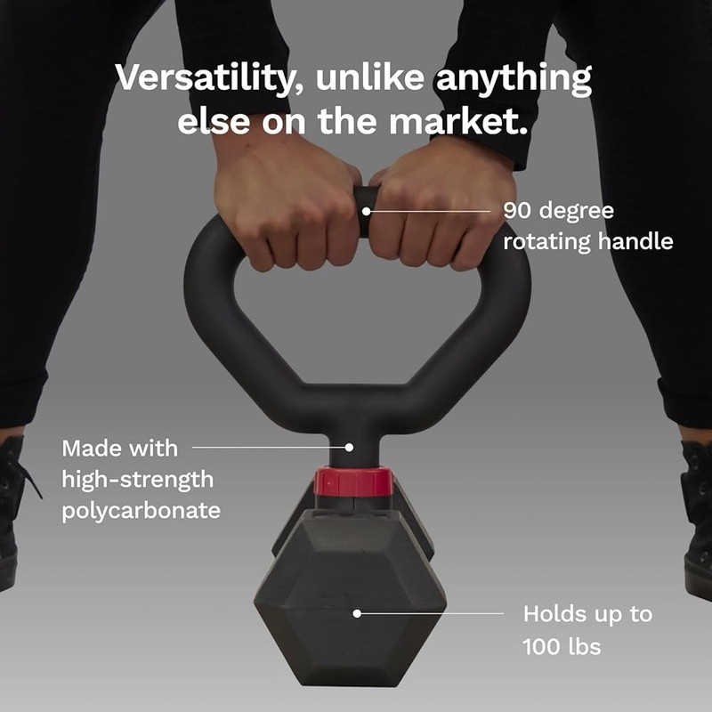 Adjustable Kettlebell Grip Dumbbells Portable Home Workout Weight Training New