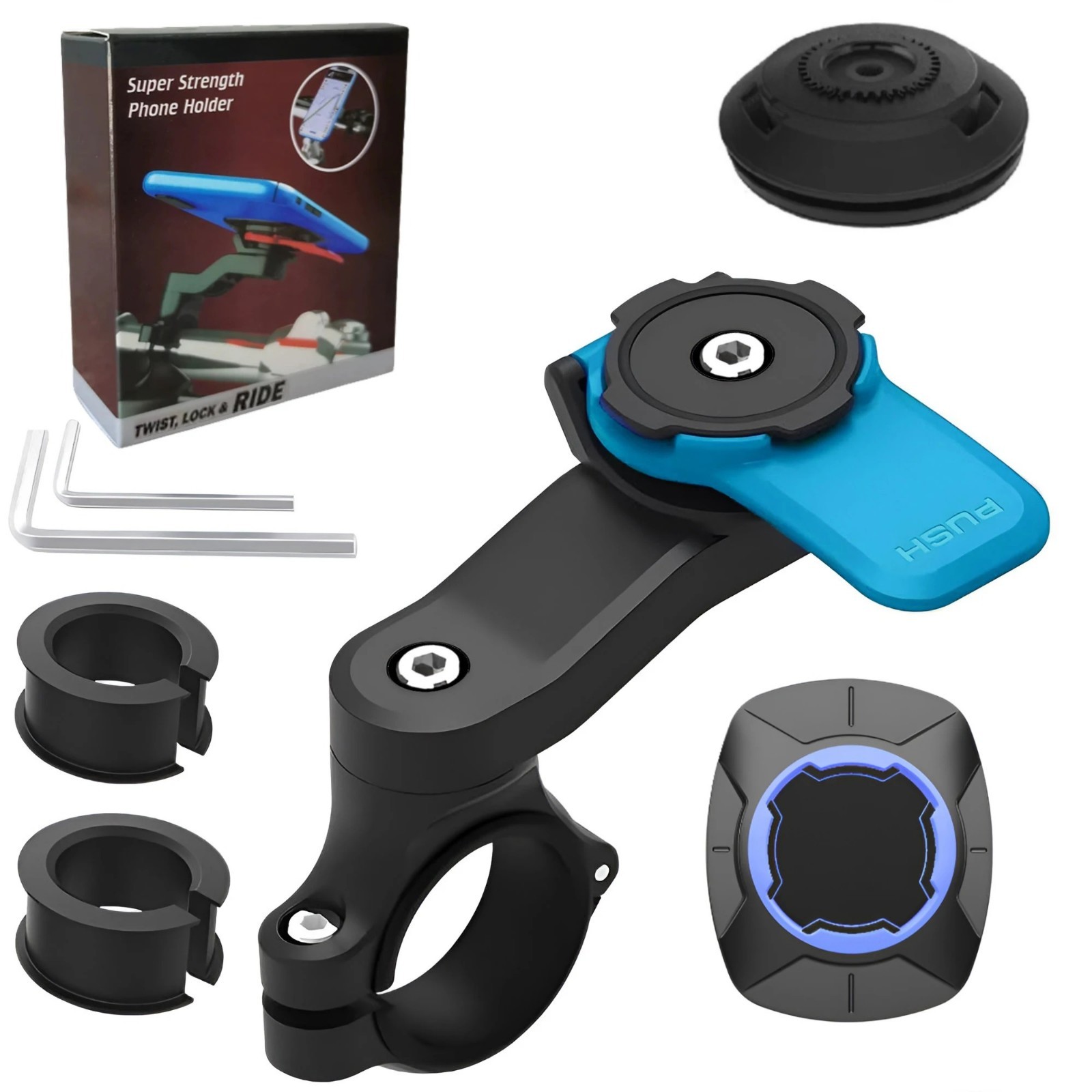 MTB  360° Rotatable Bike & Motorcycle Phone Holder Stand Secure Mount Brack