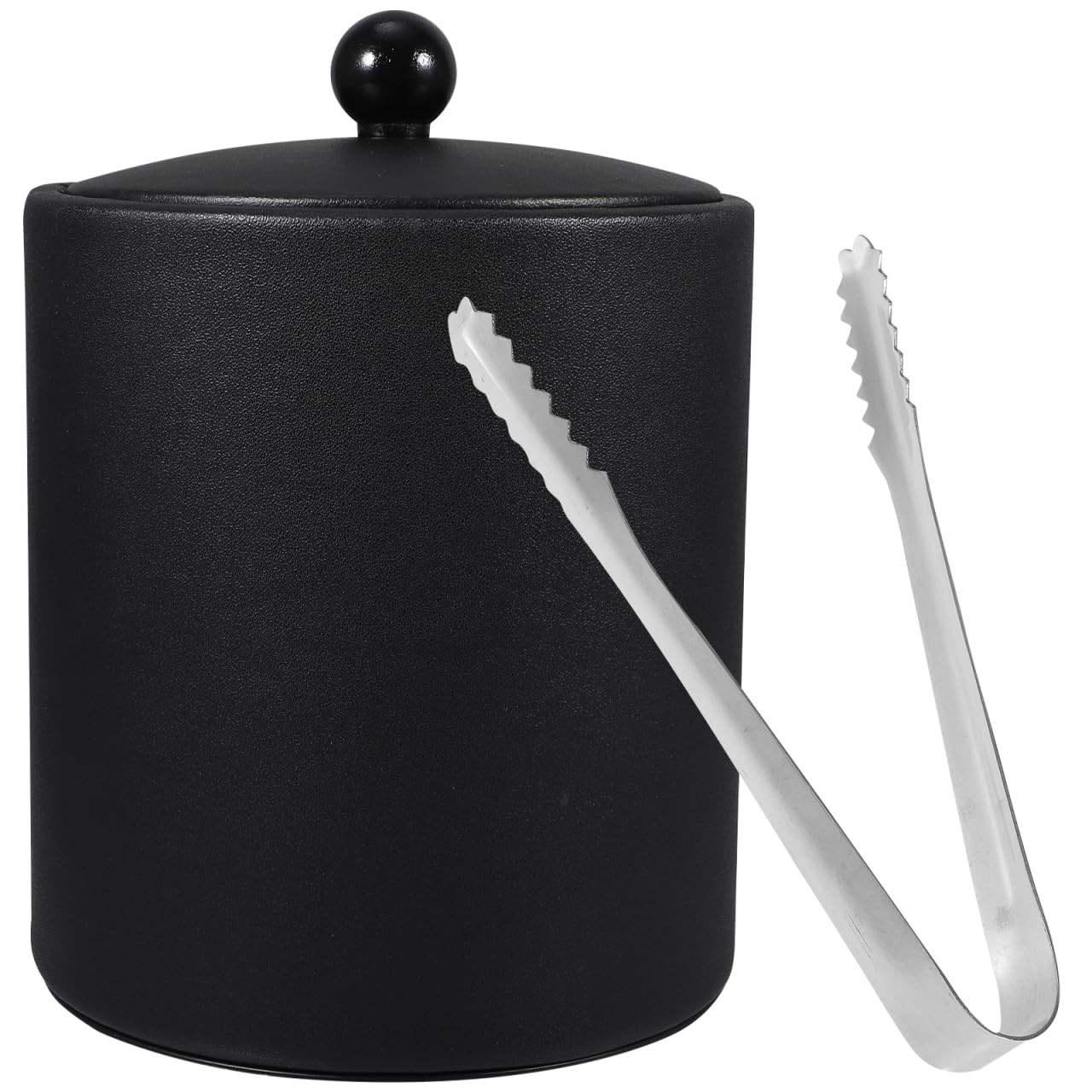 Stainless Steel Ice Bucket with Tong Thickened Wine Cooler 7.3X5.5 Inches for...