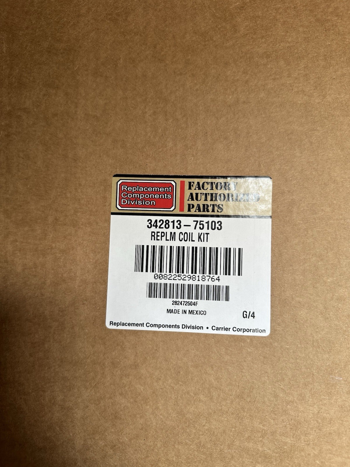 Carrier 342813-75103 A-Coil Replacement Kit