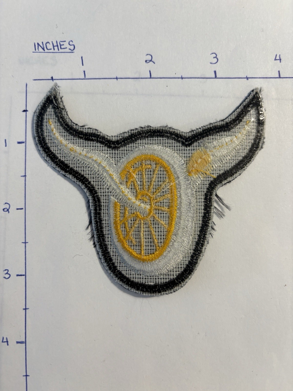 Department Motorcycle Traffic Wings & Wheel Patch