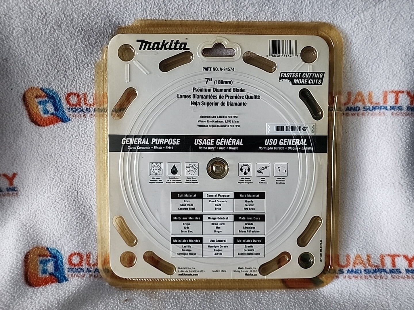 NEW Makita A-94574 7" Premium Diamond Blade, General Purpose