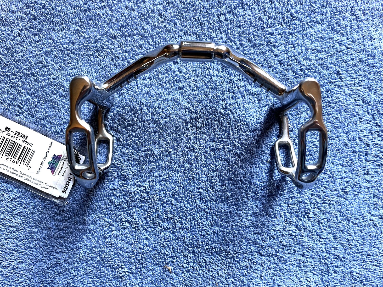 New 4.5” Myler Ported Dee English Bit With Hooks