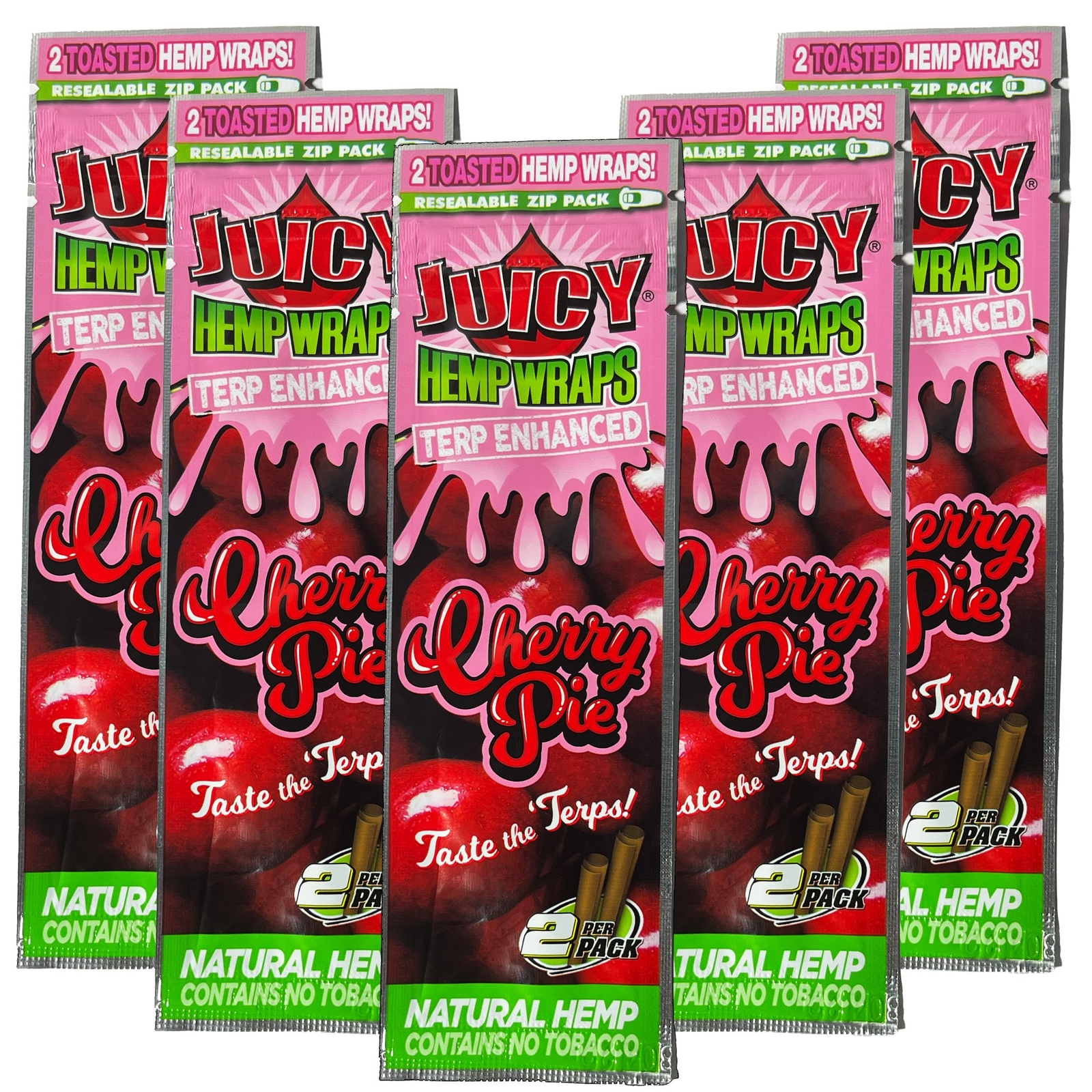 Juicy Enhanced Wraps - Cherry Pie - 5 Pack