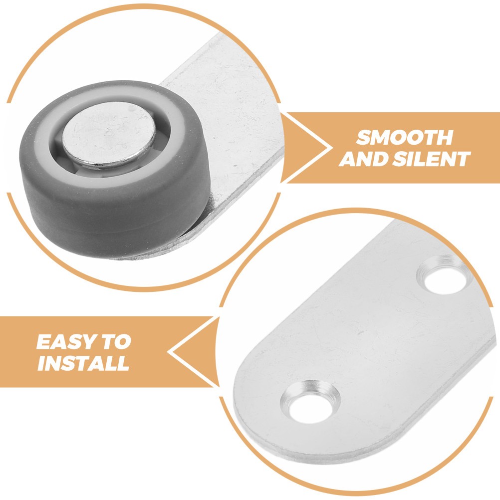 6pcs Sliding Door Caster Wheels Replacement - Quiet Smooth Rolling Swivel