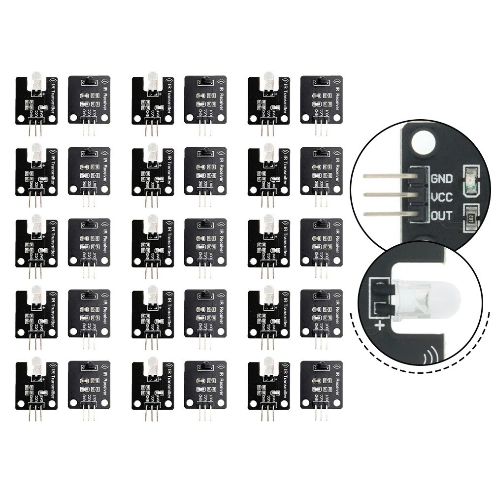 30pcs 38kHz Infrared Sensor Modules Compatible with Multiple Platforms