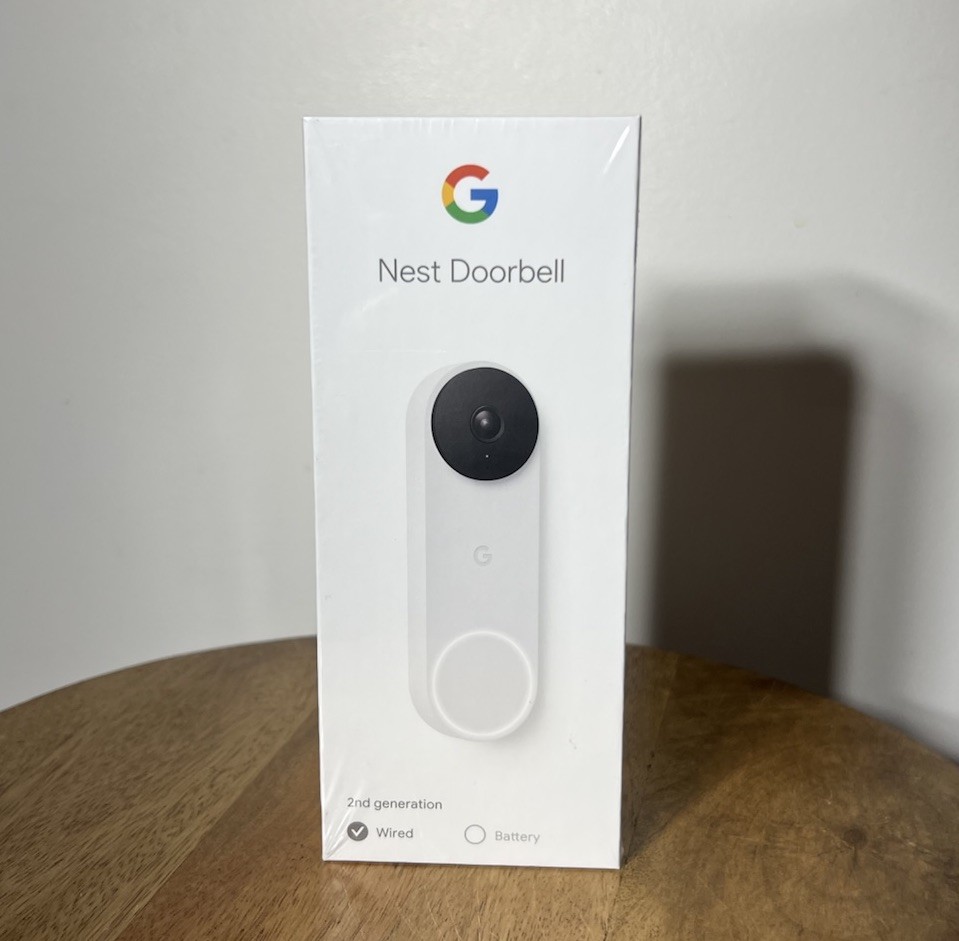 Google Nest Doorbell 2nd Generation Gen 720p Wired (GA02767-US) White/Snow NEW!