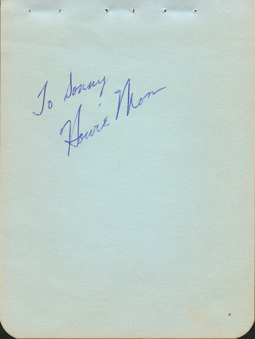 Vintage HOWIE MOSS Autograph