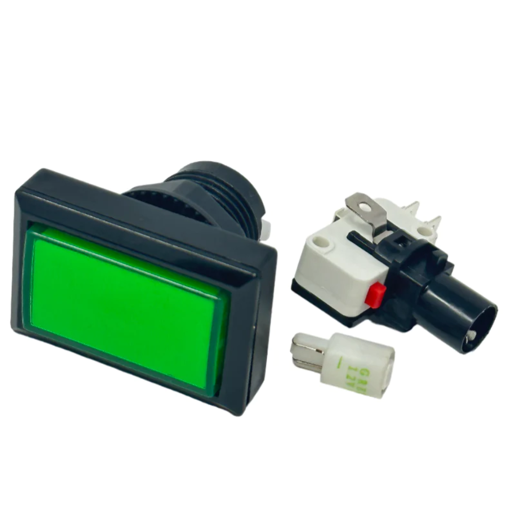 Arcade Cabinet Green Button: Start - Dance Dance Revolution DDR Arcade Cab