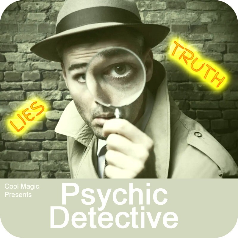 Psychic Detective Prediction Mentalism Magic Stage Trick Self Working Card