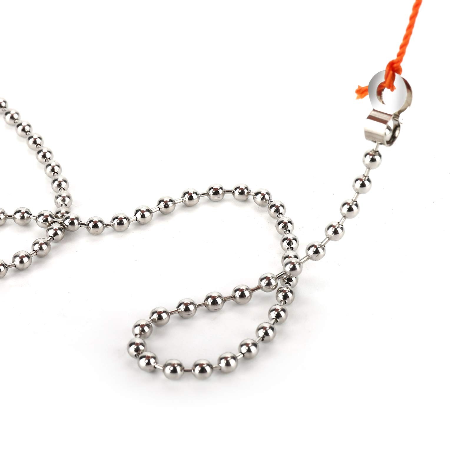 200 Inch Ceiling Fan Pull Chain, (Upgrade Rust Proof) 3.2mm Beaded Pull Chain...
