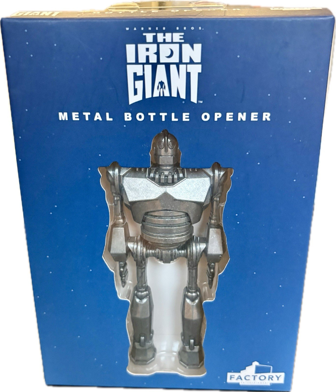 The Iron Giant Metal Bottle Opener NEW Open Box Never Removed