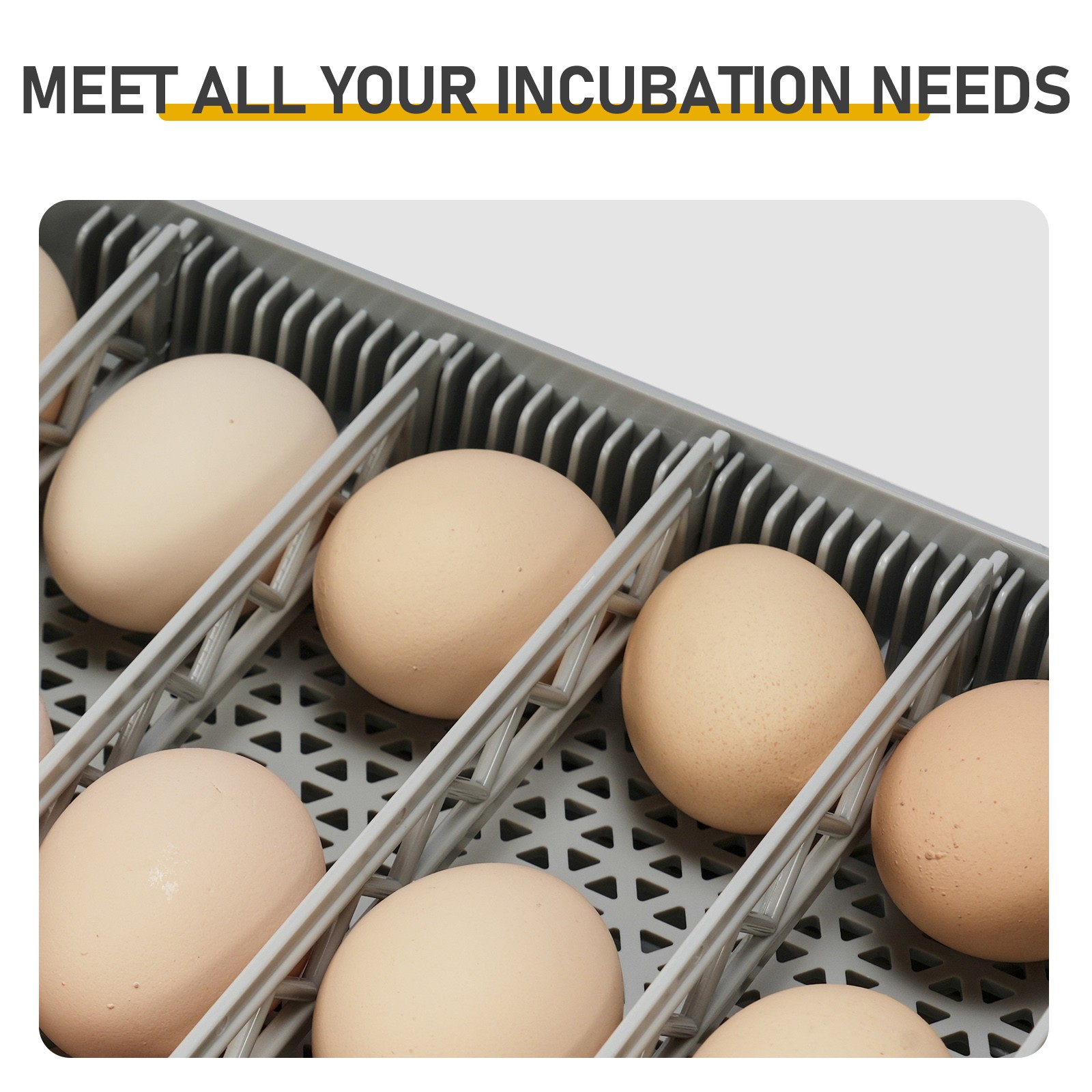 48H Pro 48-Egg Incubator 110V 85W, Fully Automatic Egg Turner, LED Egg Candler~