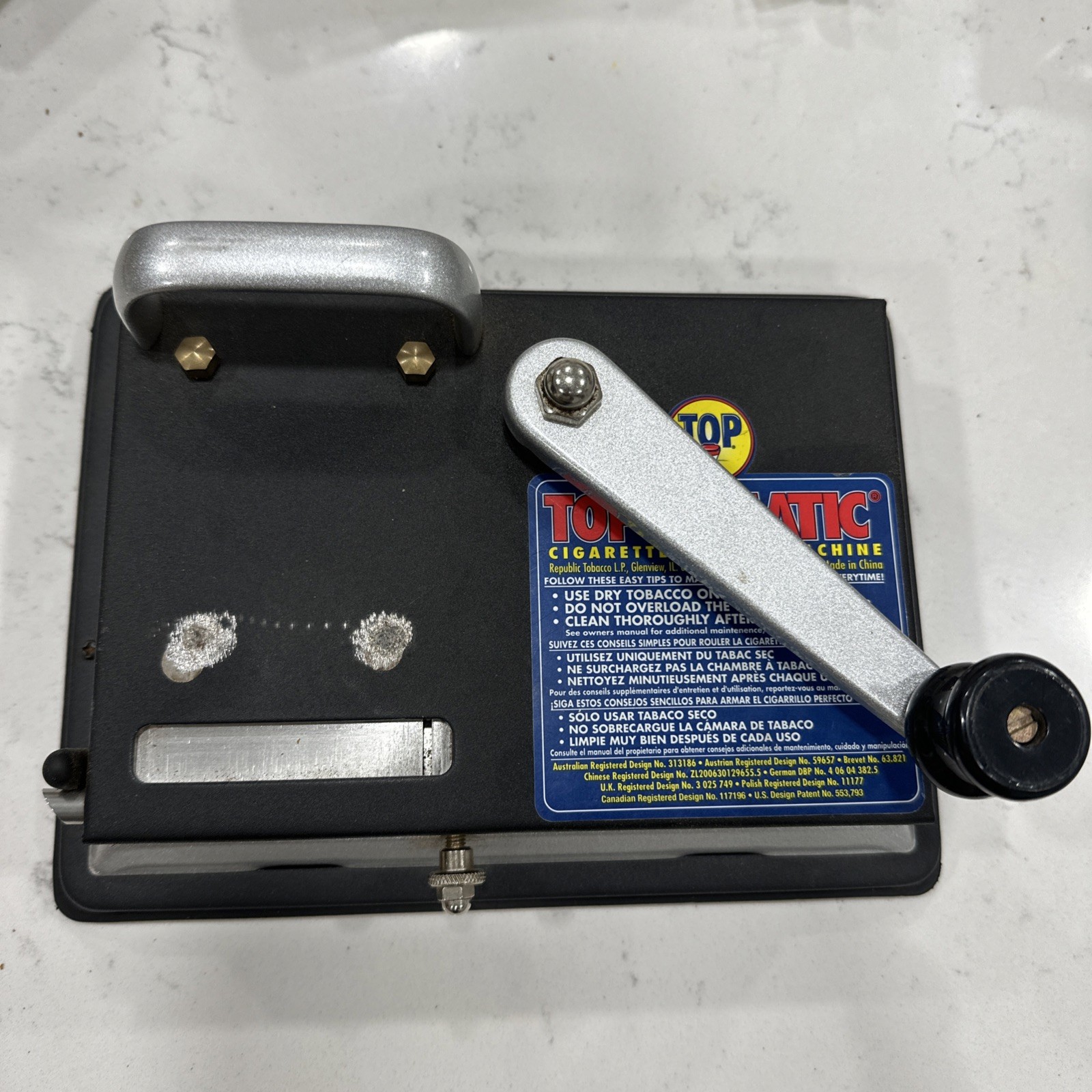 TOP O MATIC CIGARETTE ROLLING MACHINE KING SIZE & 100MM ^