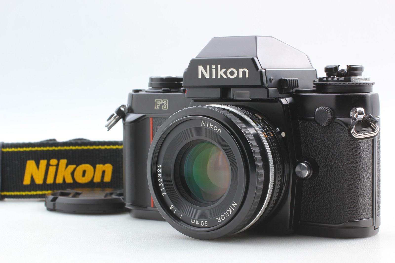 ⏯️[ Exc+5 ] Nikon F3 Eye level SLR 35mm Film Camera Ai-s 50mm f1.8 Lens JAPAN