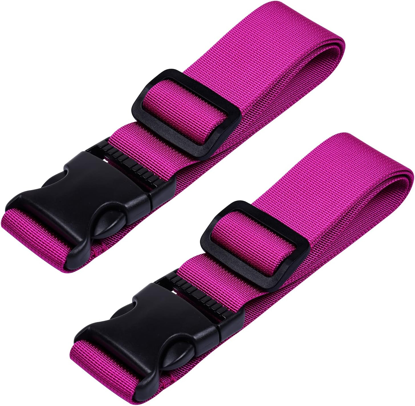2 Pcs Add a Bag Luggage Strap, Heavy Duty Adjustable Suitcase Belt Travel Attach