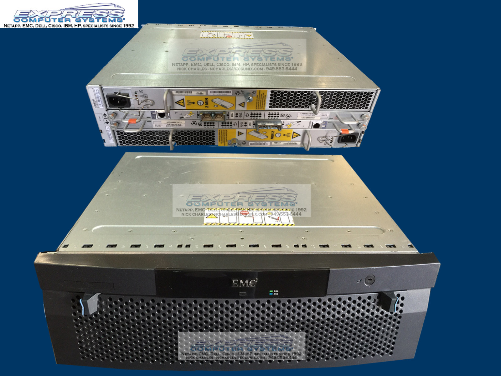 EMC KTN-STL4 w/15x CX-4G15-600 600GB 15K FC DAE Disk Expansion for CX3 CX4