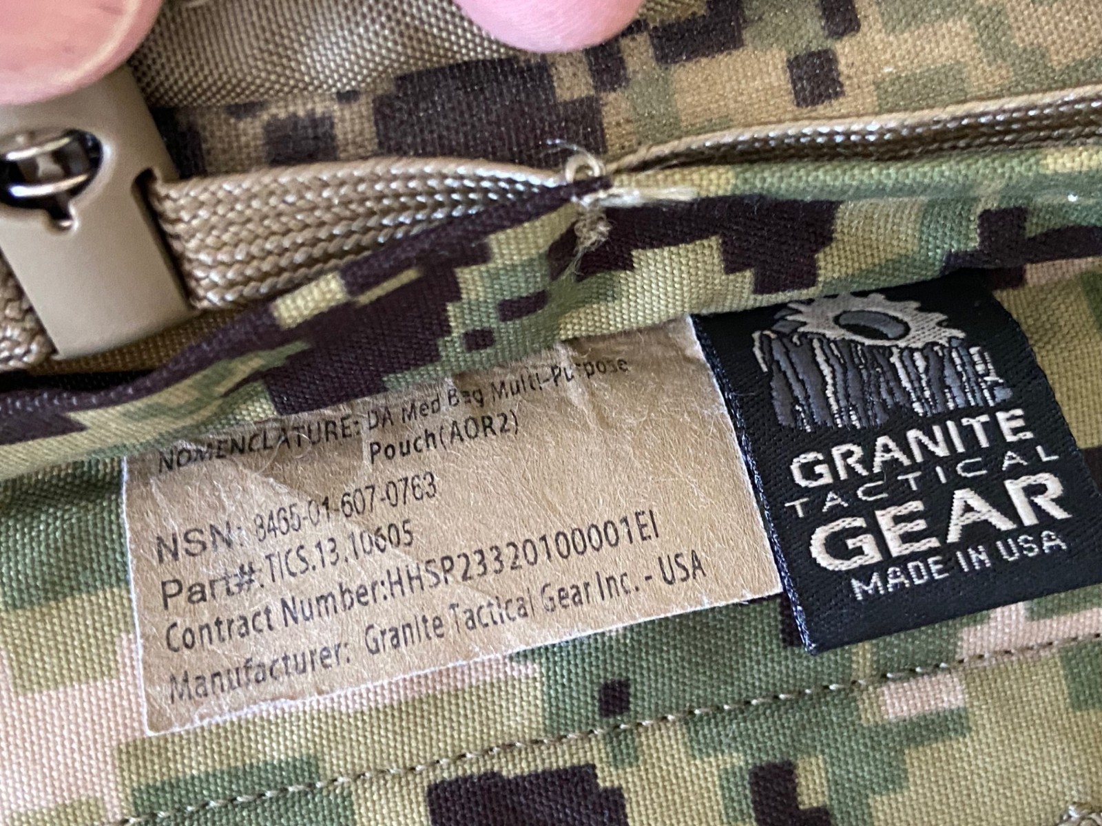 Granite Gear DA Med Pack Pouch AOR2 DEVGRU SEAL Navy SOCOM
