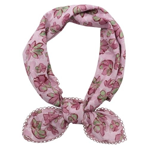 Large Cotton Bandanas for Women, 27 x 27 inch Hair Neck Scarf, Love in Pink