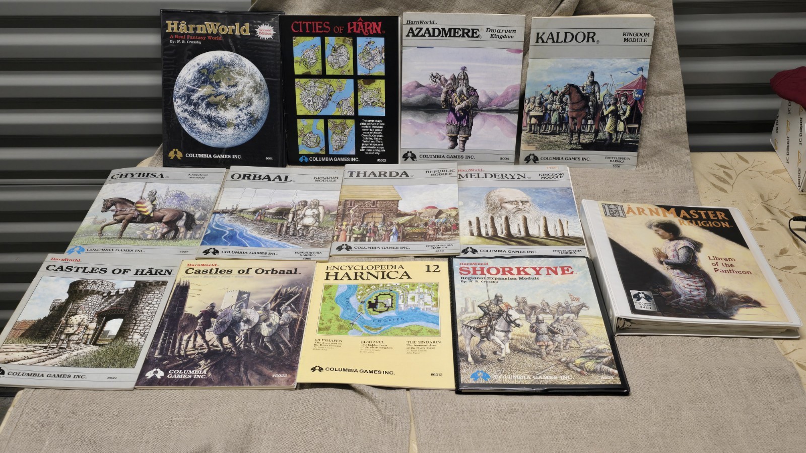 HârnWorld RPG Mega Lot – Rare & Official Columbia Games Books + Exclusive...