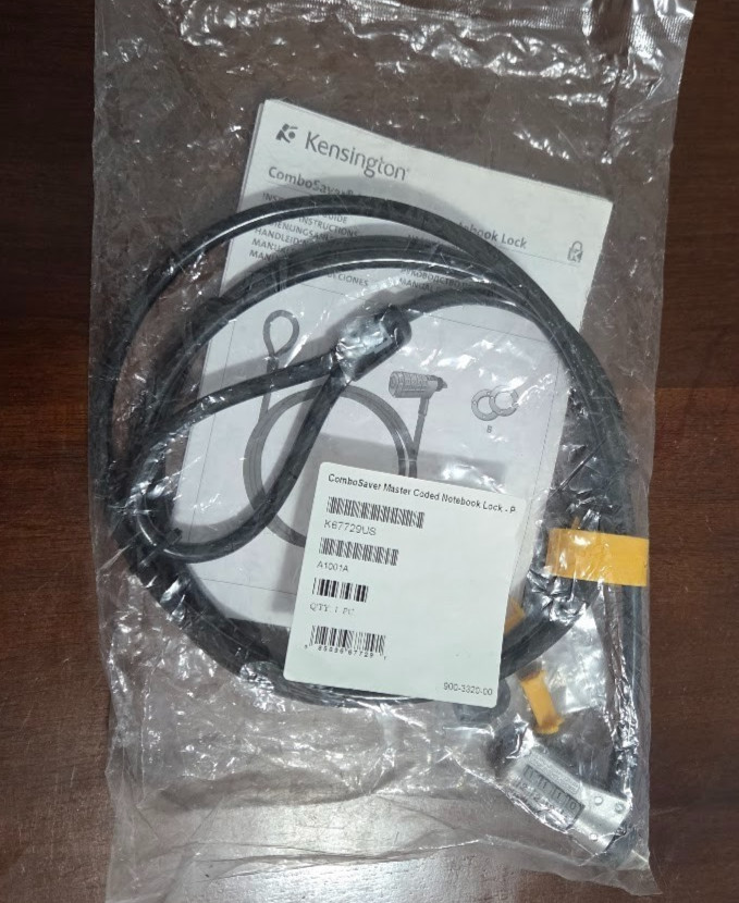 Kensington ComboSaver Combination Laptop Lock Combo Lock Wedge Slots K67729US