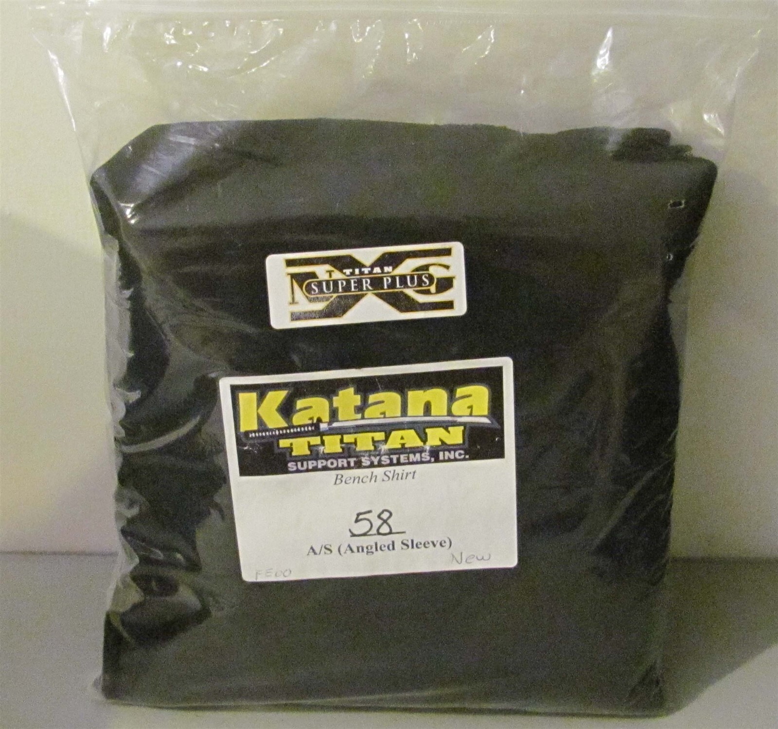Titan Katana A/S Bench Shirt Size 58 Black (NEW)