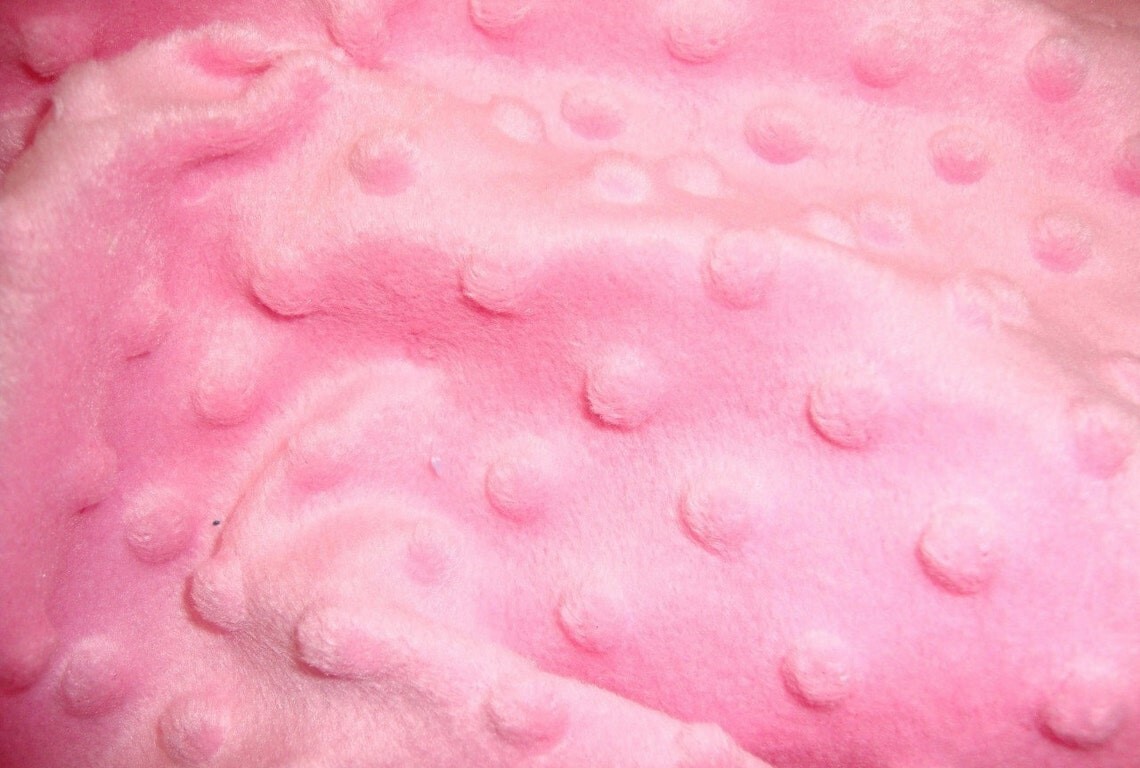minky Dimple dot soft cuddle fabric by the yard 60" wide-Dark Pink