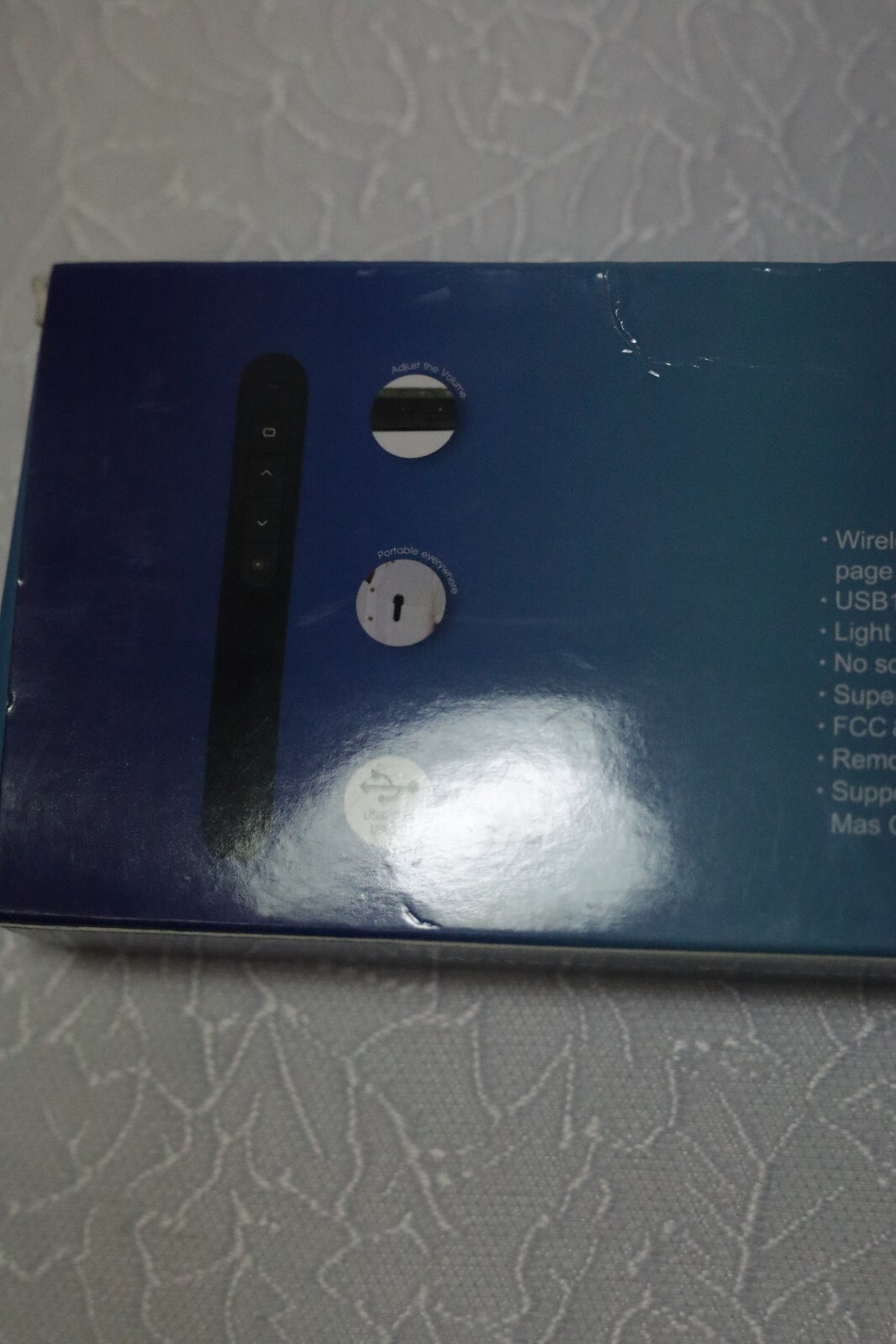 Black Slide Show Pointer Wireless Receiver Pointer for Device