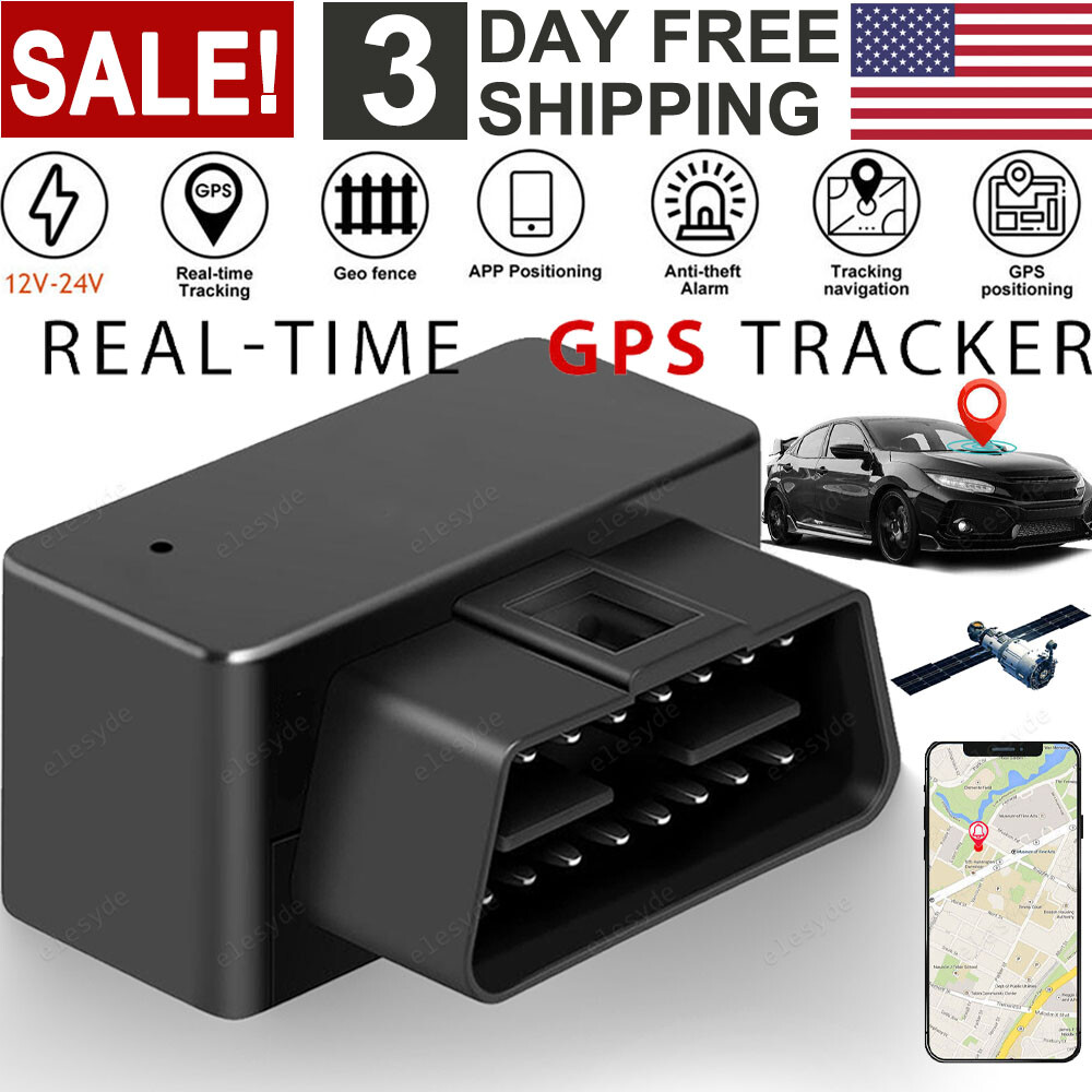 OBD2 II GPS Tracker Real Time Vehicle Tracking Device GSM GPRS Car Auto Locator