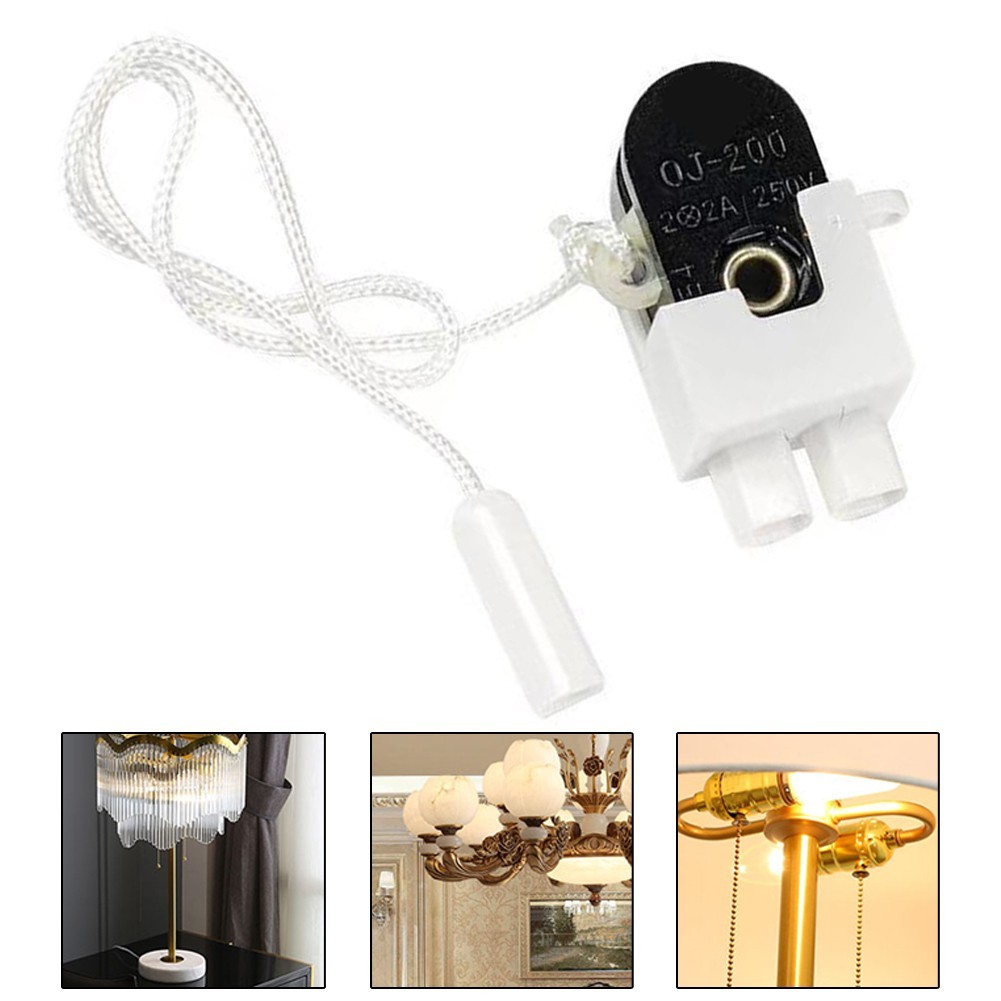 Efficiently control your lights with the easy to use rotating cord pull switch