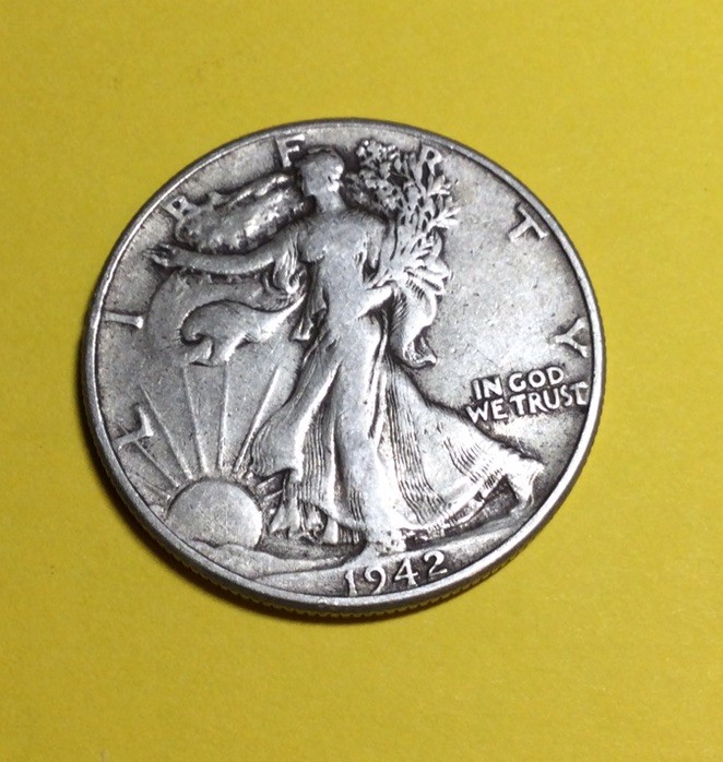1942  Walking Liberty Silver Half Dollar- VF+ Condition  (WH-3)