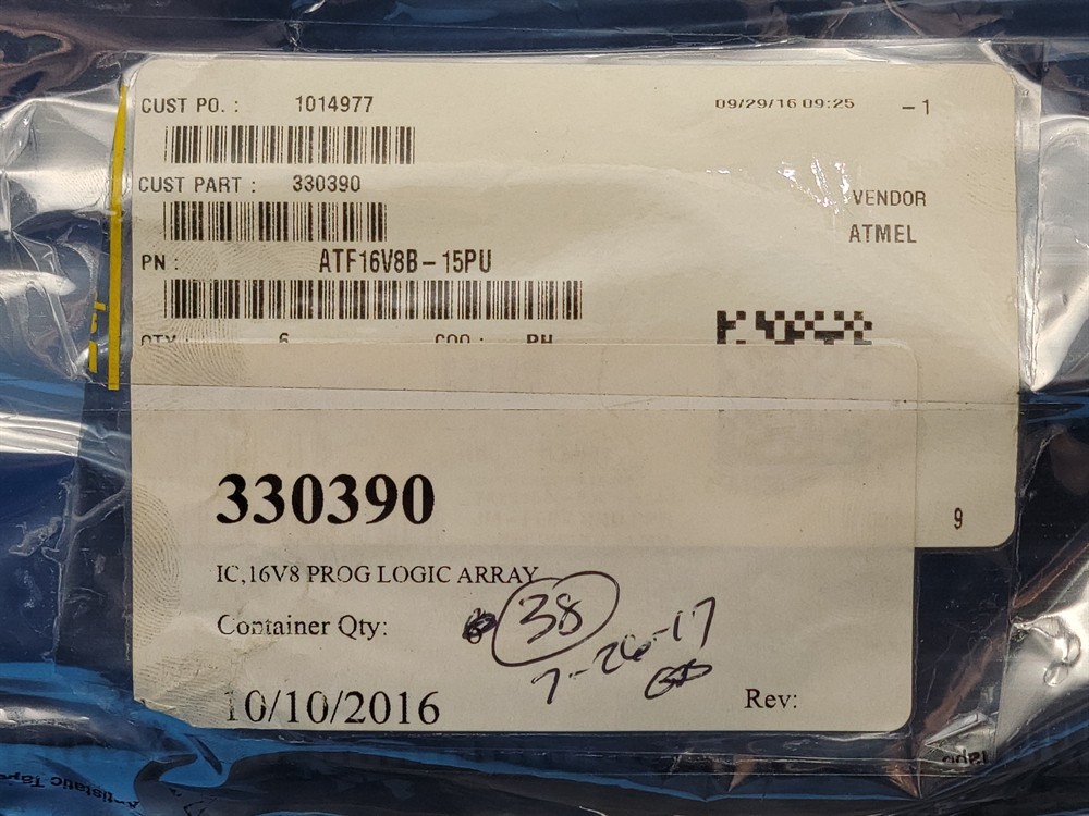 New (12pcs) ATF16V8B15PU ATMEL IC Programmable