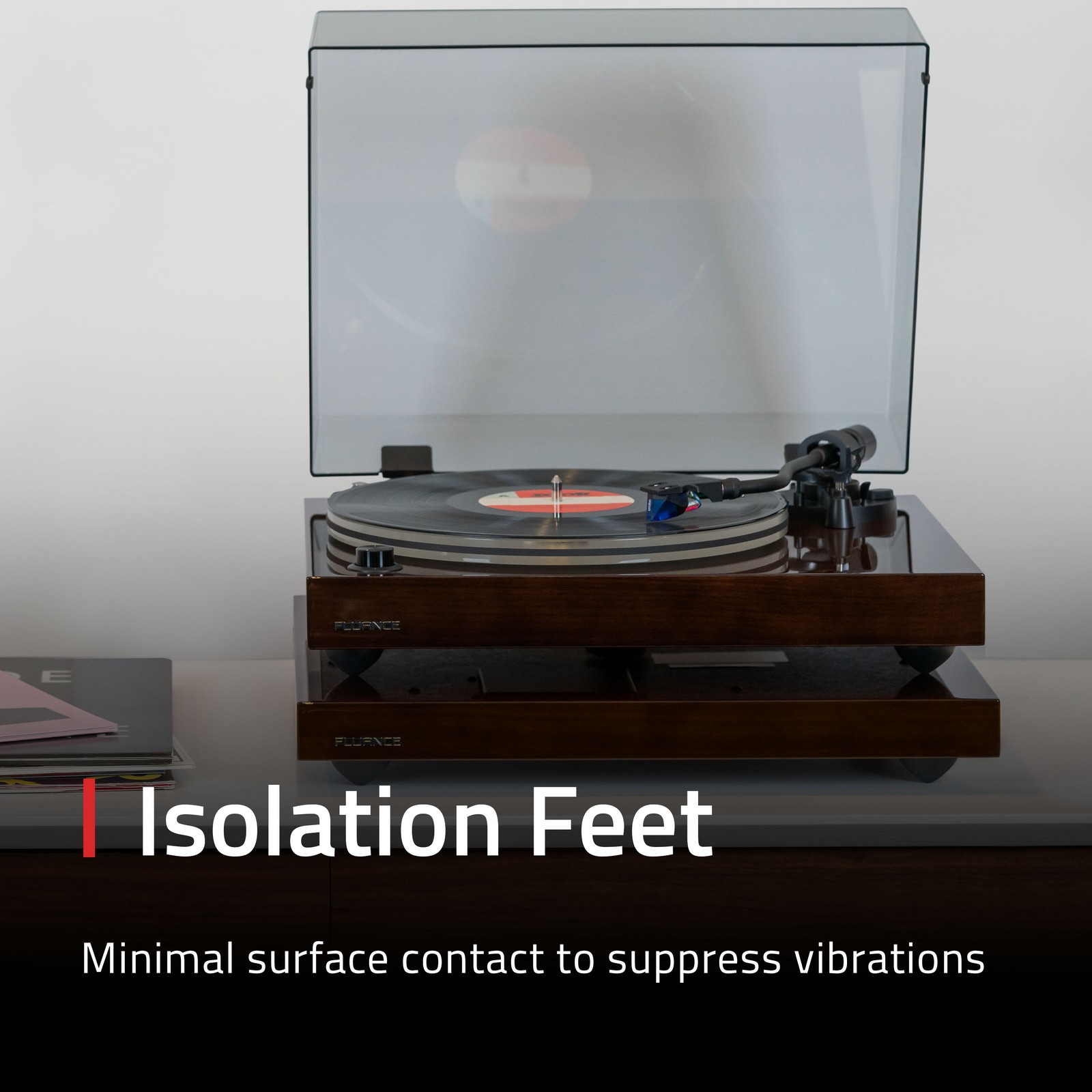 Fluance Turntable Isolation Base And Vinyl Record Weight Stabilizer