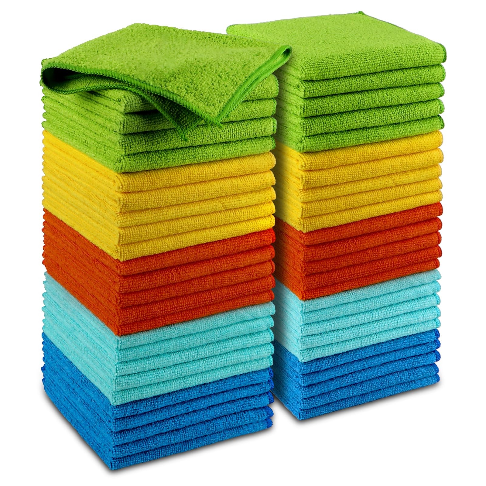 Microfiber Cleaning Cloth, 50PK, Microfiber Towels for Cars, Premium Wash Clo...