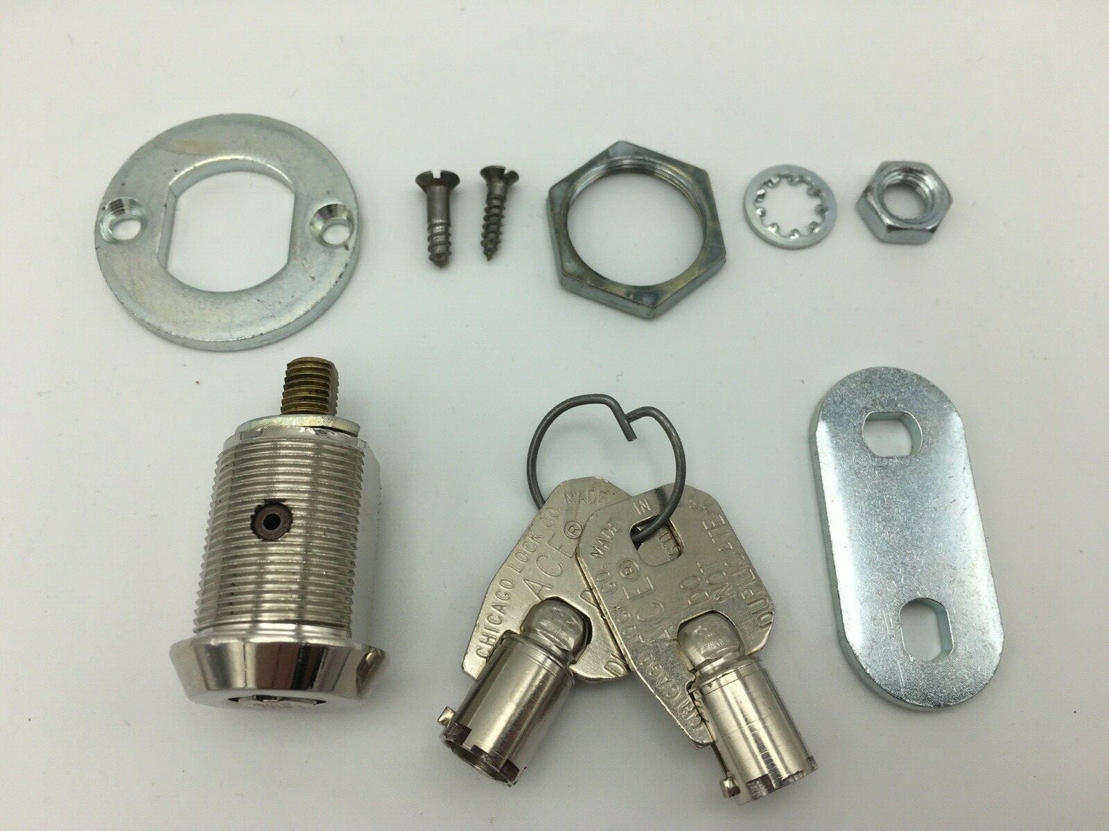 Chicago Ace Lock Tubular Cam Lock 1" w/ Cam & Mounting Kit USA Made Qty Discount