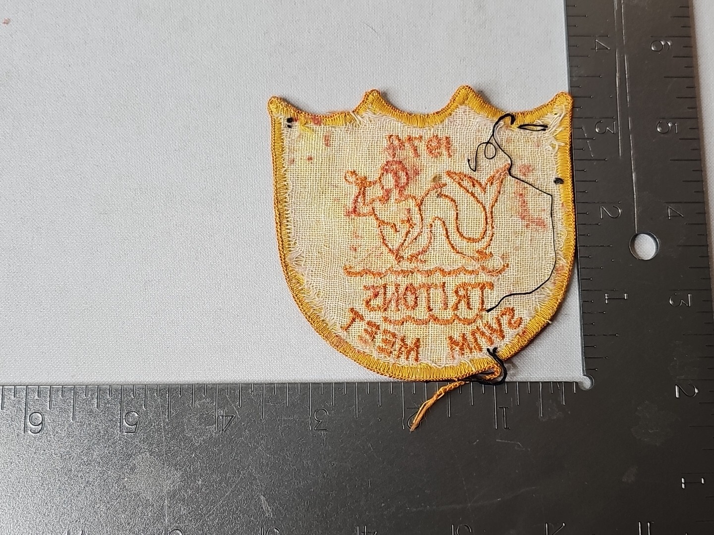 1974 Tritons Swim Meet Patch
