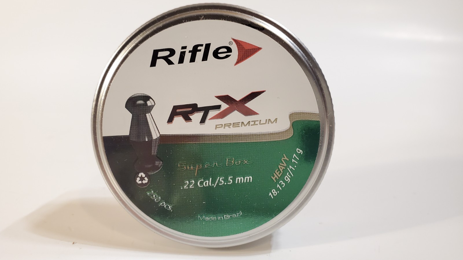 Rifle Ammunition RTX Premium 18.13gr Pellets .22 cal, 250ct PCP Air Rifle Pistol