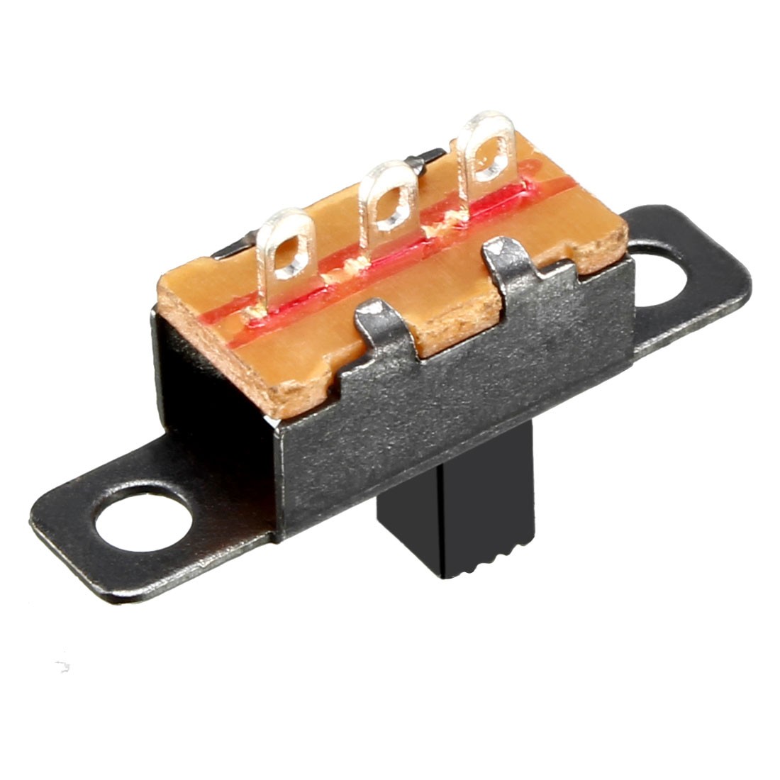 20Pcs 5mm Vertical Gliding Switch SPDT 1P2T 3 Terminals PCB Panel Latching