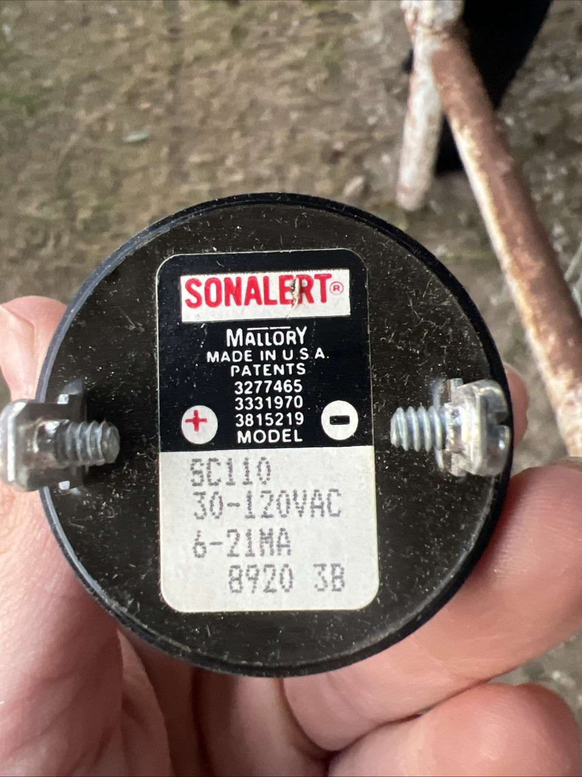 MALLORY SC110 SONALERT AUDIBLE SIGNAL 30-120VAC