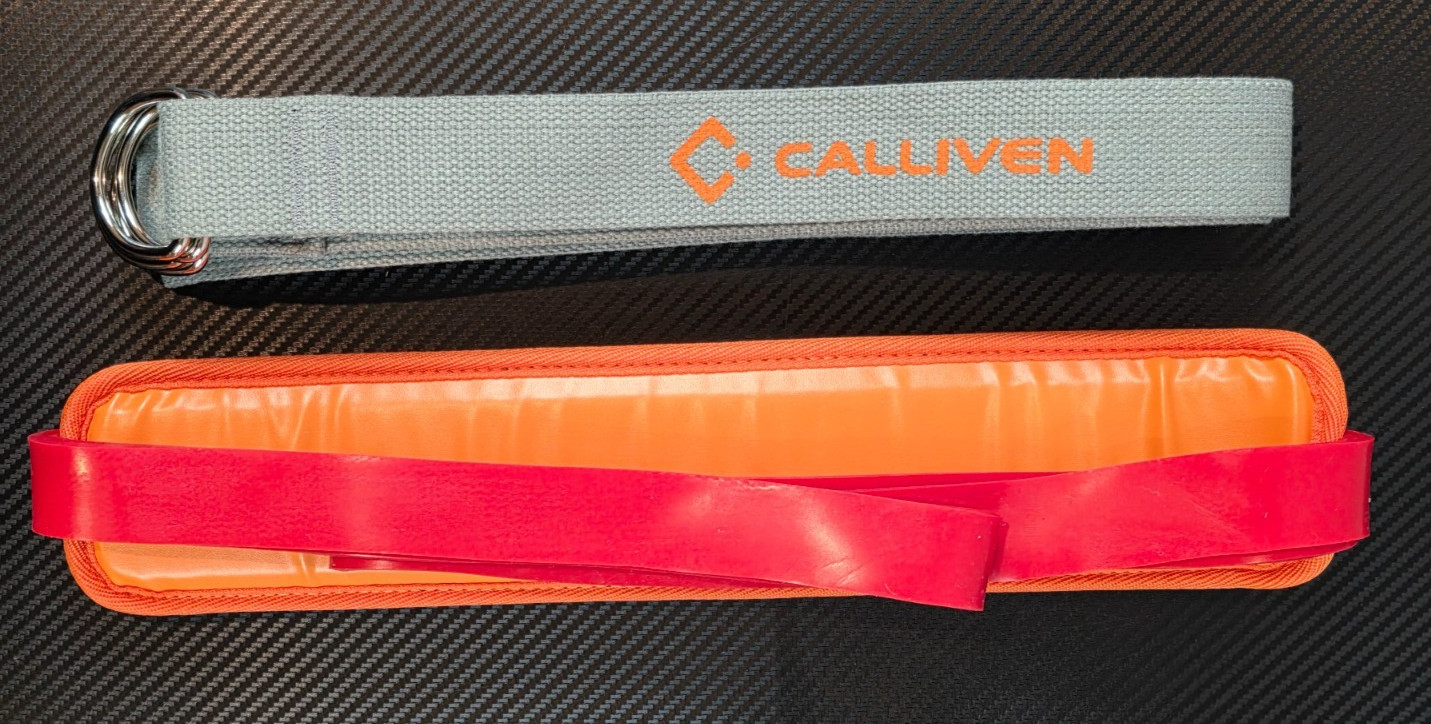 Calliven Adjustable Anti Snap Chin Up Assistance Bands Orange/Grey
