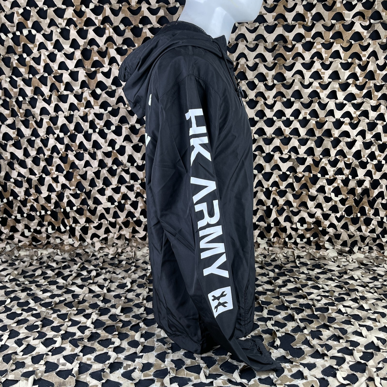 NEW HK Army Cyber Windbreaker Jacket - Black - Medium