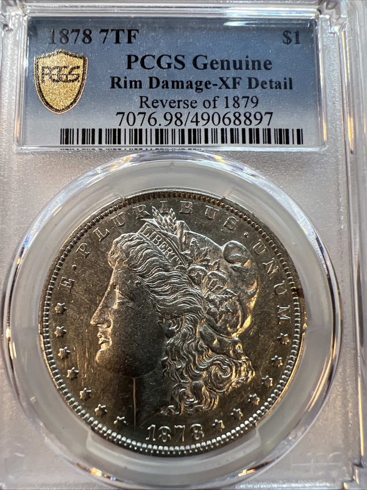1878 7TF $1 Morgan Silver Dollar - Reverse of 1879 - Free Shipping USA