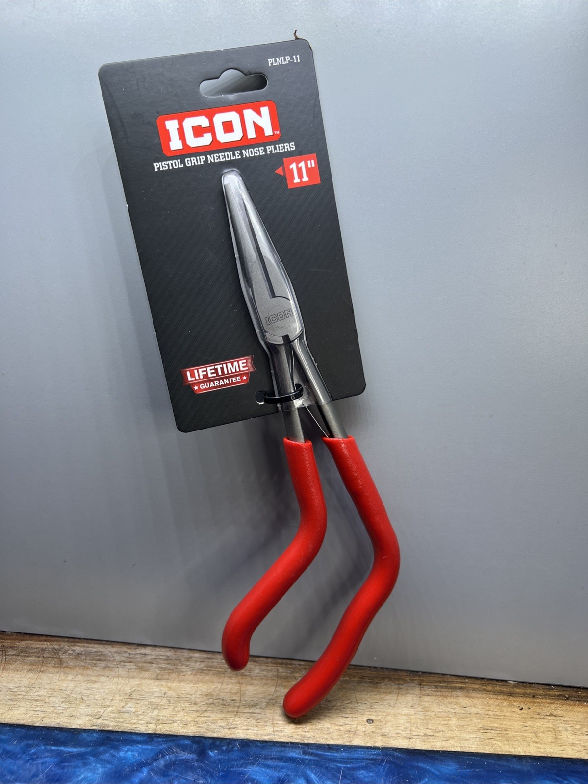 NEW ICON 11” in. Long Reach Pistol Grip Needle Nose Pliers PLNLP-11 59804